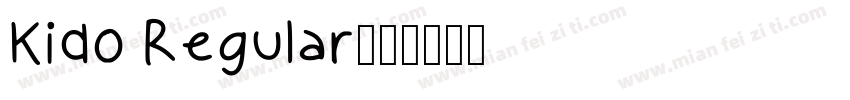Kido Regular字体转换